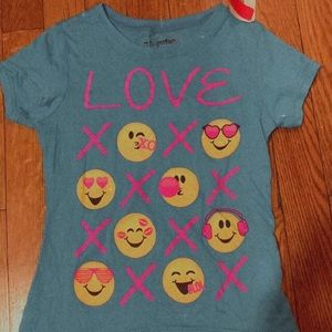 A girls emoji shirt